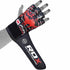 BLACK LEATHER MMA FIGHT GLOVES-3